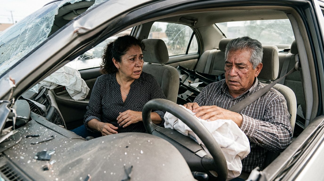 Anciano recibiendo cuidado compasivo de una cuidadora en un asilo.